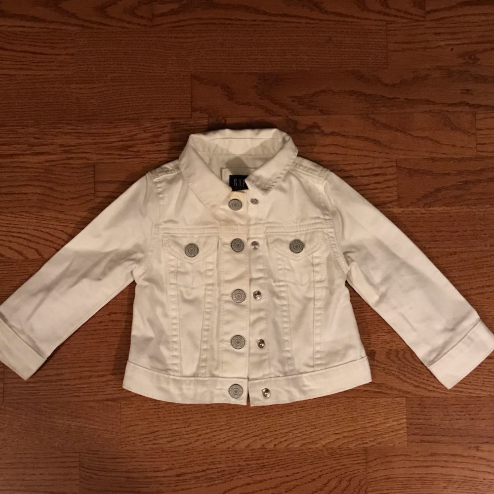 Kids Gap White Jean Jacket 18-24mos